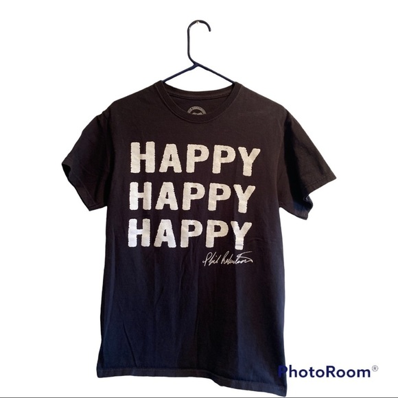 Duck Dynasty Black Tee Shirt, Womens Medium “Happy, Happy, Happy”Phil Robertson - Picture 1 of 9
